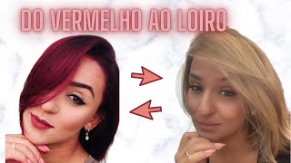 COMO TIRAR O VERMELHO( com SHAMPOOZADA ) DO VERMELHO AO LOIRO