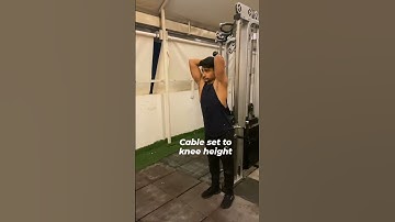 Setting up for overhead tricep extension be like ..... #tricepsworkout #triceps #shorts #ytshorts