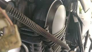 Yamaha tw 125 engine sound cold start/run/rev