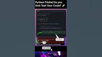Python Tricks | Do you Unit Test Your Code? 🧪#shorts #pythonforbeginners #pythonprogramming