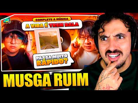 O JOGO DO COMPLETE A MÚSICA | Leozin React