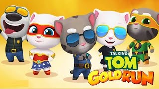 Talking Tom Gold Run -- Discover All The Heroes--Fight Mouse ( iOS android Game Play) screenshot 5