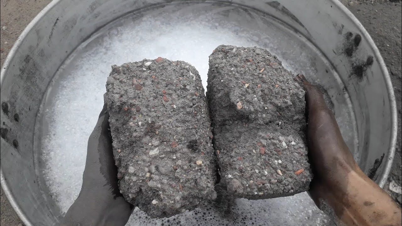 New video 📸Hand made gritty bars crumbling in foamy water+dry crumbling 💦💤🤤