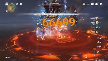 Genshin Impact - Primo Geovishap Yoimiya Team