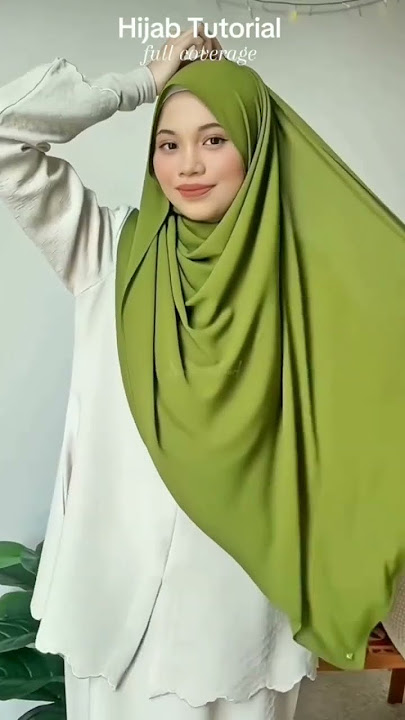 Full Coverage Hijab Tutorial!! #hijabtutorial #full #coverage #shorts