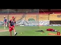 Virat Kohli takes the speed catching test