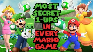 Most Secret 1-Ups in Every Mario Game