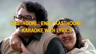 KASTHOORI ENTE KASTHOORI..... KARAOKE WITH LYRICS