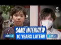 Uno Shoma answers the same questions, 10 years apart!