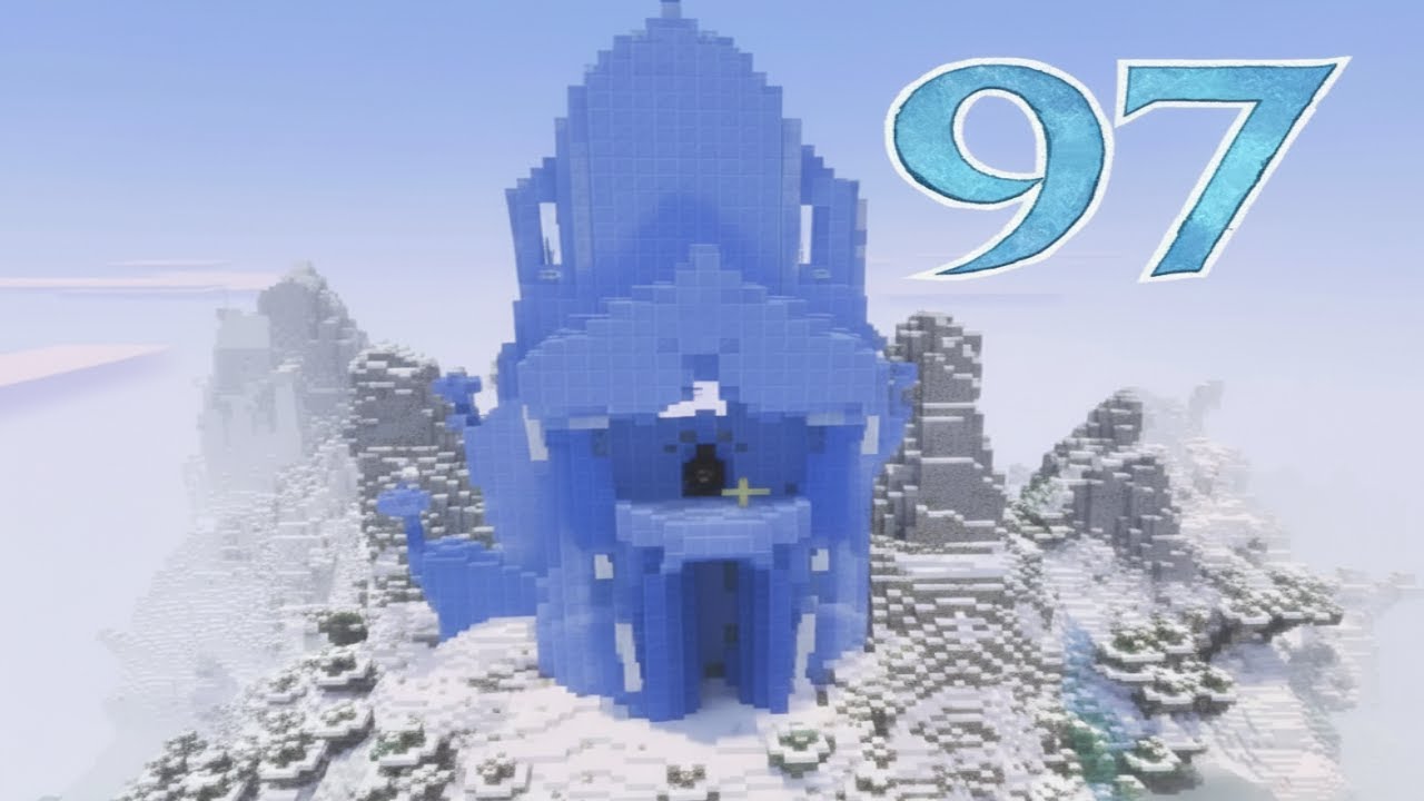 How To Build Elsa's Ice Castle In Minecraft #97 - Elsa And Anna ...