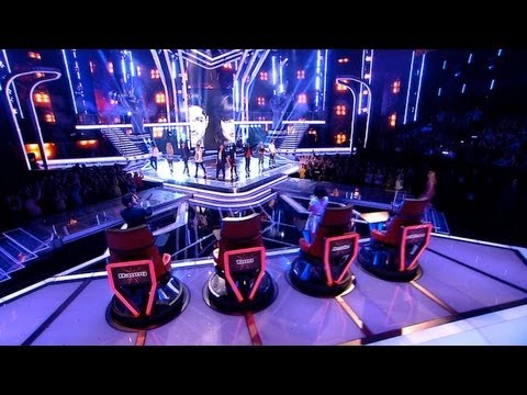 Teams Danny and Jessie: Full Group Performance - The Voice UK - Live Show 1 Results - BBC One