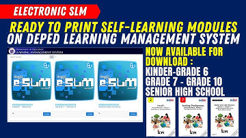 READY TO DOWNLOAD AND PRINT  SELF LEARNING MODULES ON DEPED LMS