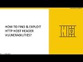 01 HTTP Host Header Attacks Complete Guide