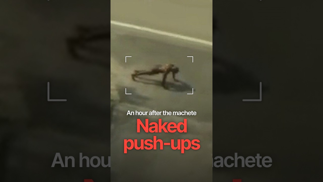 Naked Man Comes Out of the Woods With a Machete #policechase #crimestory
