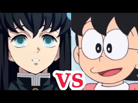 時透無一郎VSのび太ママ【鬼滅の刃】【ドラえもん】