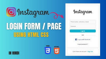 Create Instagram Login Page Using HTML CSS | Instagram Login Page Clone Using CSS HTML | 🔥