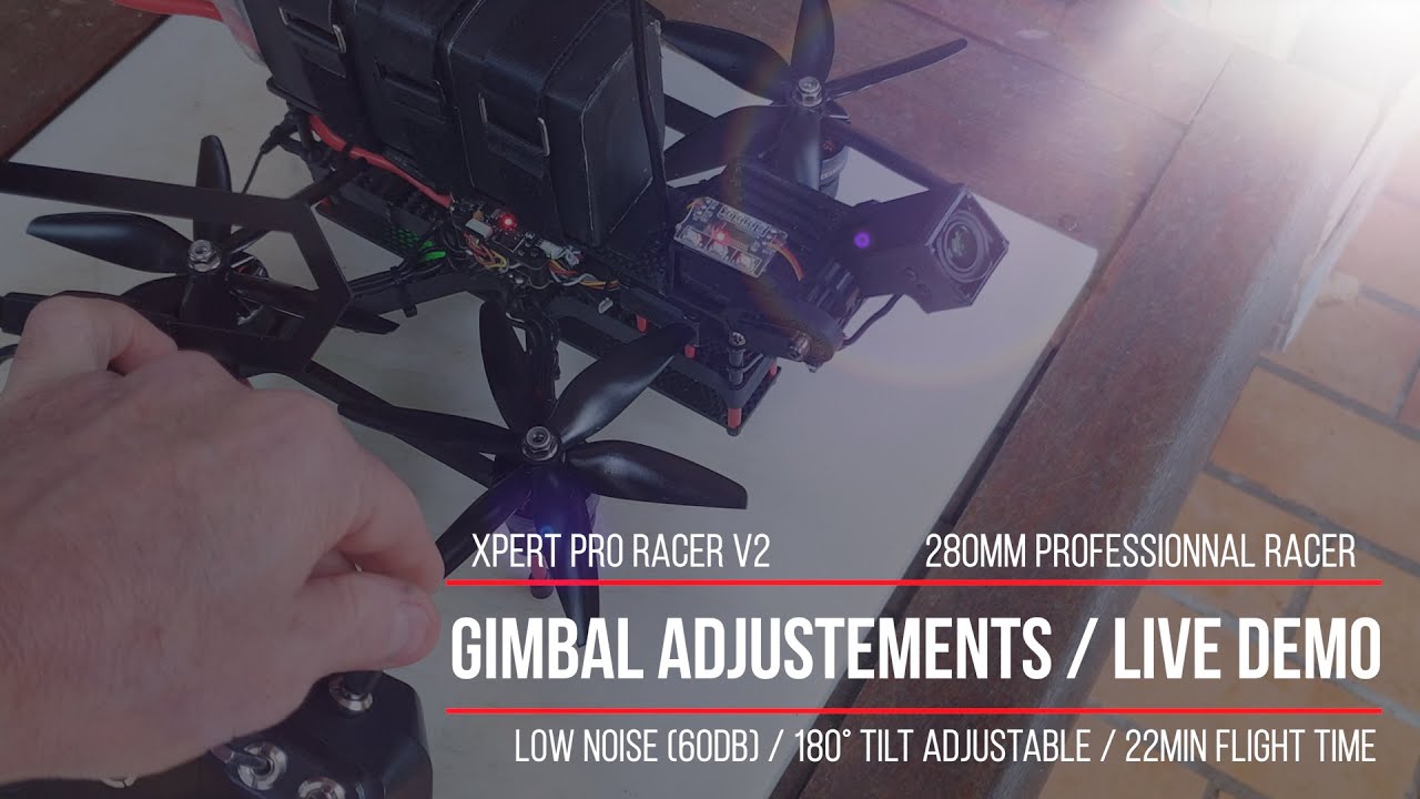 Live demo of how to control the Xpert Pro Racer V2's gimbal parameters ...