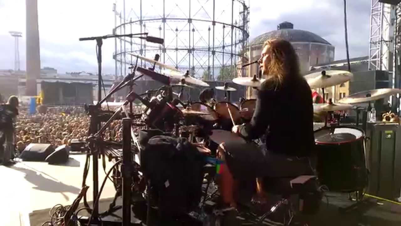 Pearl Artist Jaska Raatikainen Drum Cam - Lake Bodom @ Tuska, Helsinki Finland 27.6.2014