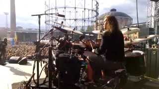 Pearl Artist Jaska Raatikainen Drum Cam - Lake Bodom @ Tuska, Helsinki Finland 27.6.2014