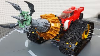 LEGO Experimental Big Police Crane Truck Tractor Bulldozer Racing Steamroller