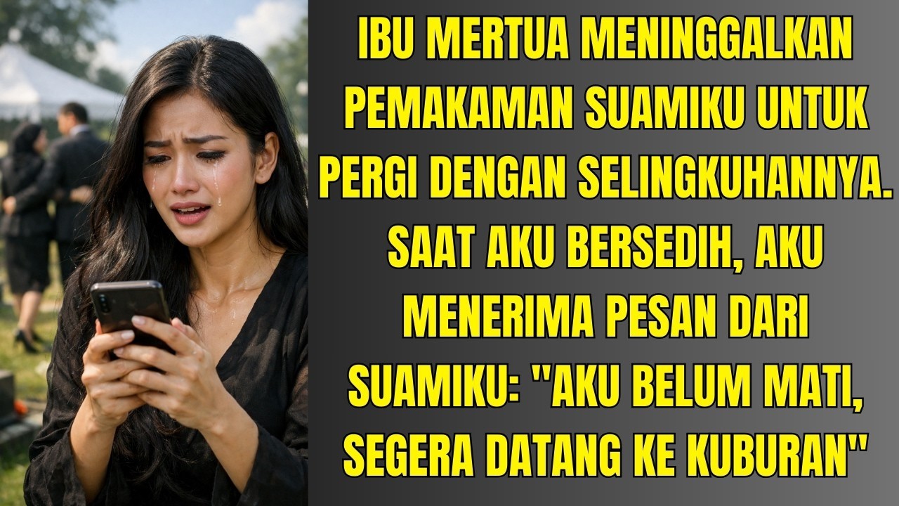 SAAT AKU BERSEDIH, AKU MENERIMA PESAN DARI SUAMIKU  'AKU BELUM MATI, SEGERA DATANG KE KUBURAN'