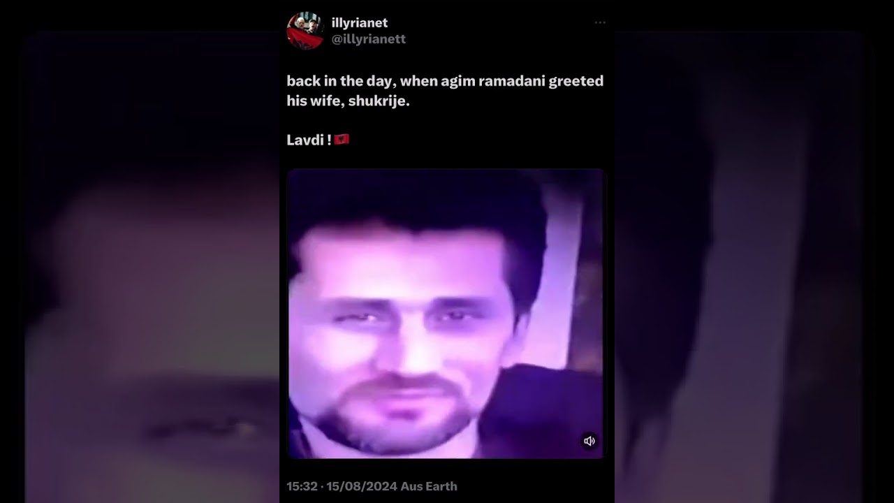 Kur Agim Ramadani përshëndete gruan e tij Shukrijen 