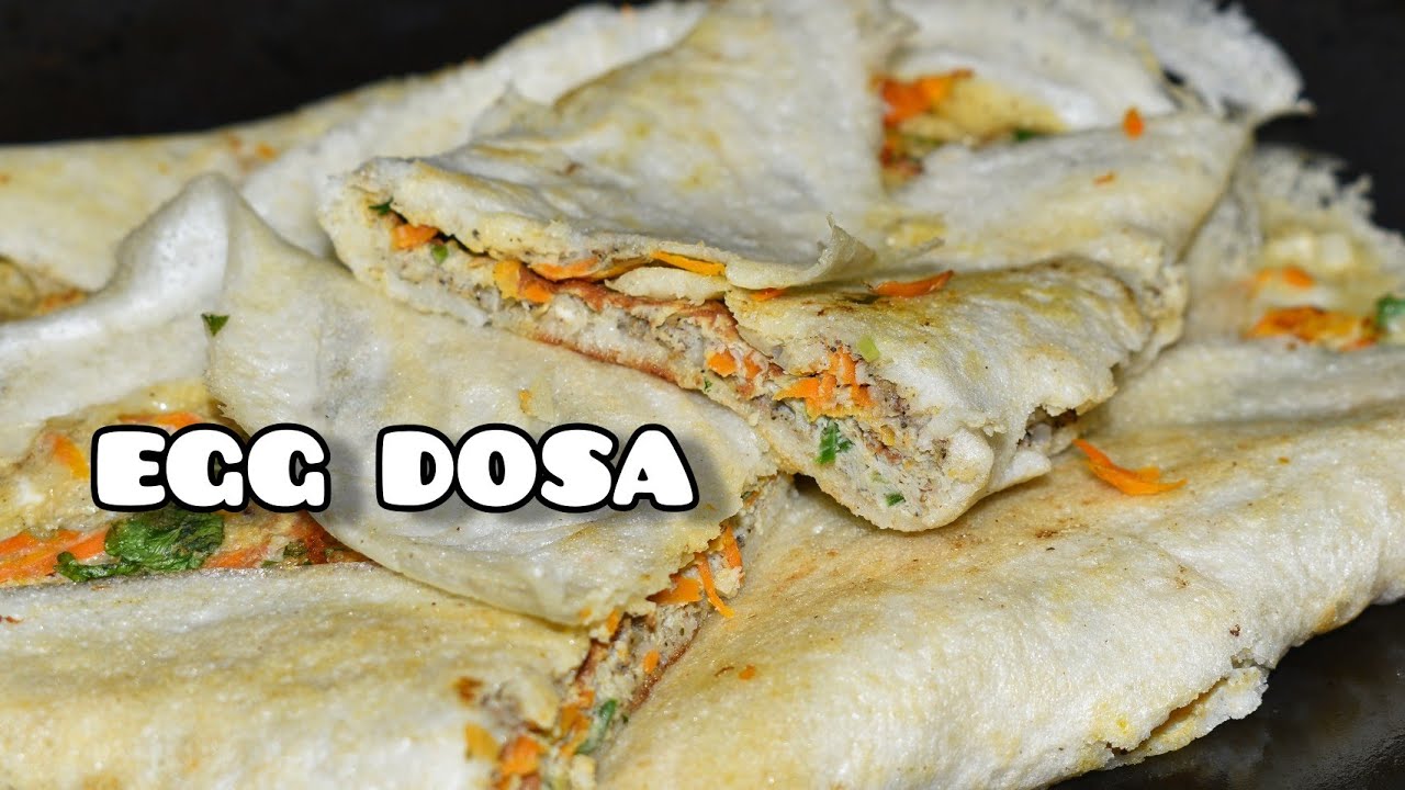 EGG DOSA RECIPE | Street food | Haran