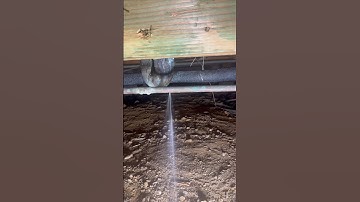 repairing a 1/2” copper line in a crawlspace #plumber #plumbing
