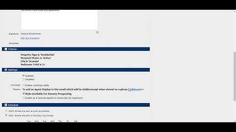 HOW TO MANAGE AN AUTO EMAIL IN CRMLS MATRIX