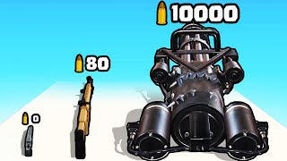 Is this the STRONGEST MINIGUN EVOLUTION? - Merge Gun Run