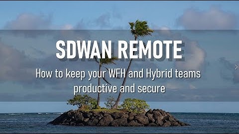 SDWAN REMOTE