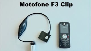 Motorola Motofone F3 clip retrospective and demonstration