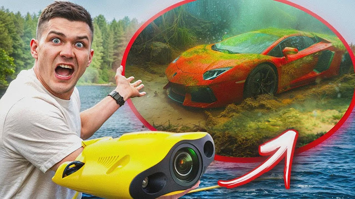 Capté un LAMBORGHINI AVENTADOR con mi dron submarino en cámara.