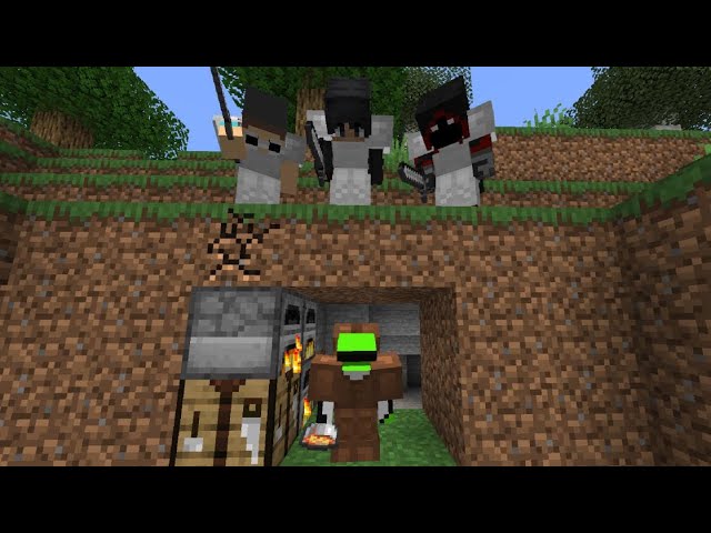 Minecraft Speedrunner VS 3 Hunters GRAND FINALE class=