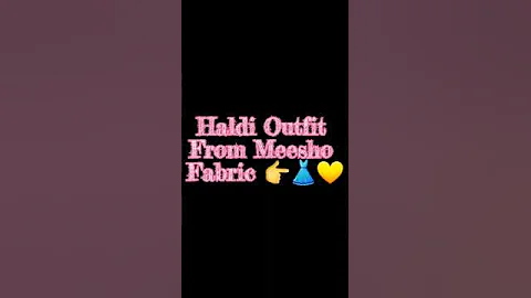 ✨Haldi Look from Meesho Fabric Budget-Friendly Outfit Idea #f2fbytahseen #meeshodress #fabricfashion
