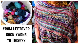 Weaving a Dreamt of Piece on my Rigid Heddle Loom with Leftover Yarn