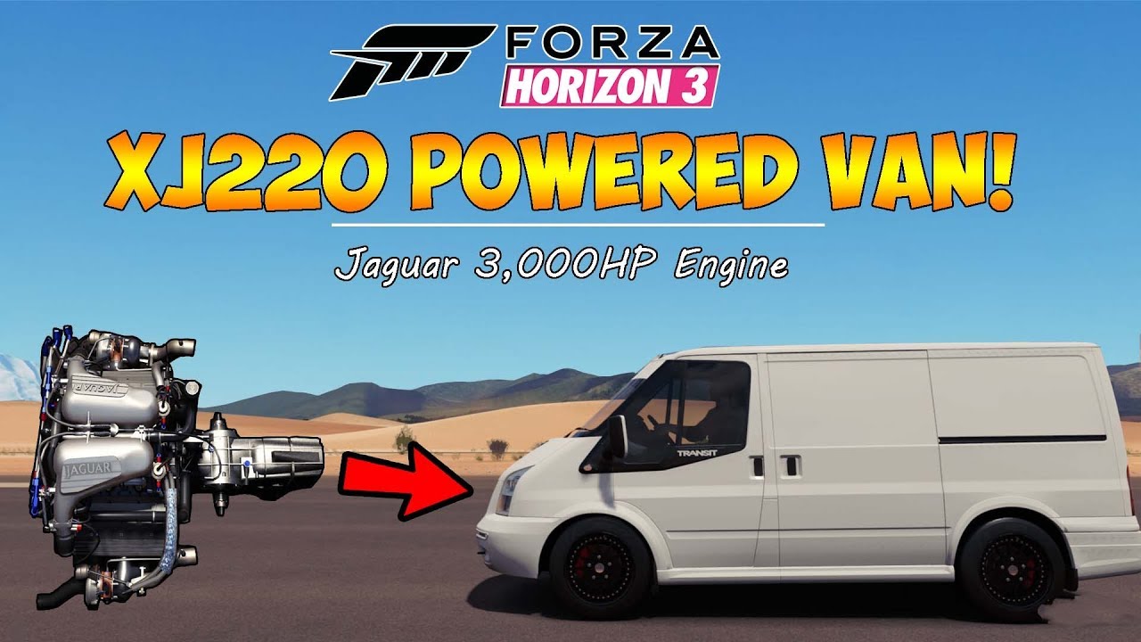 Forza Horizon 3 - Remaking The XJ220 POWERED TRANSIT VAN! Dev Mods