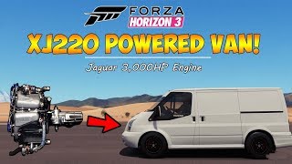 Forza Horizon 3 - Remaking The XJ220 POWERED TRANSIT VAN! Dev Mods