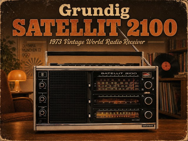 GRUNDIG SATELLIT 2100 ラジオ GRUNDIG SATELLIT 2100 - 1973 Vintage World Class Radio Receiver