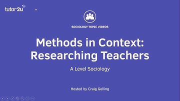 Methods in Context: Researching Teachers (Sociology Theory & Methods)