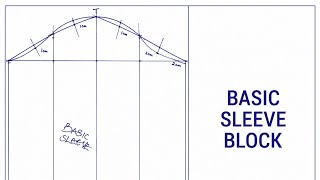 How to Draft a Basic Sleeve Block | Natalie Bray Method (Beginner Friendly)