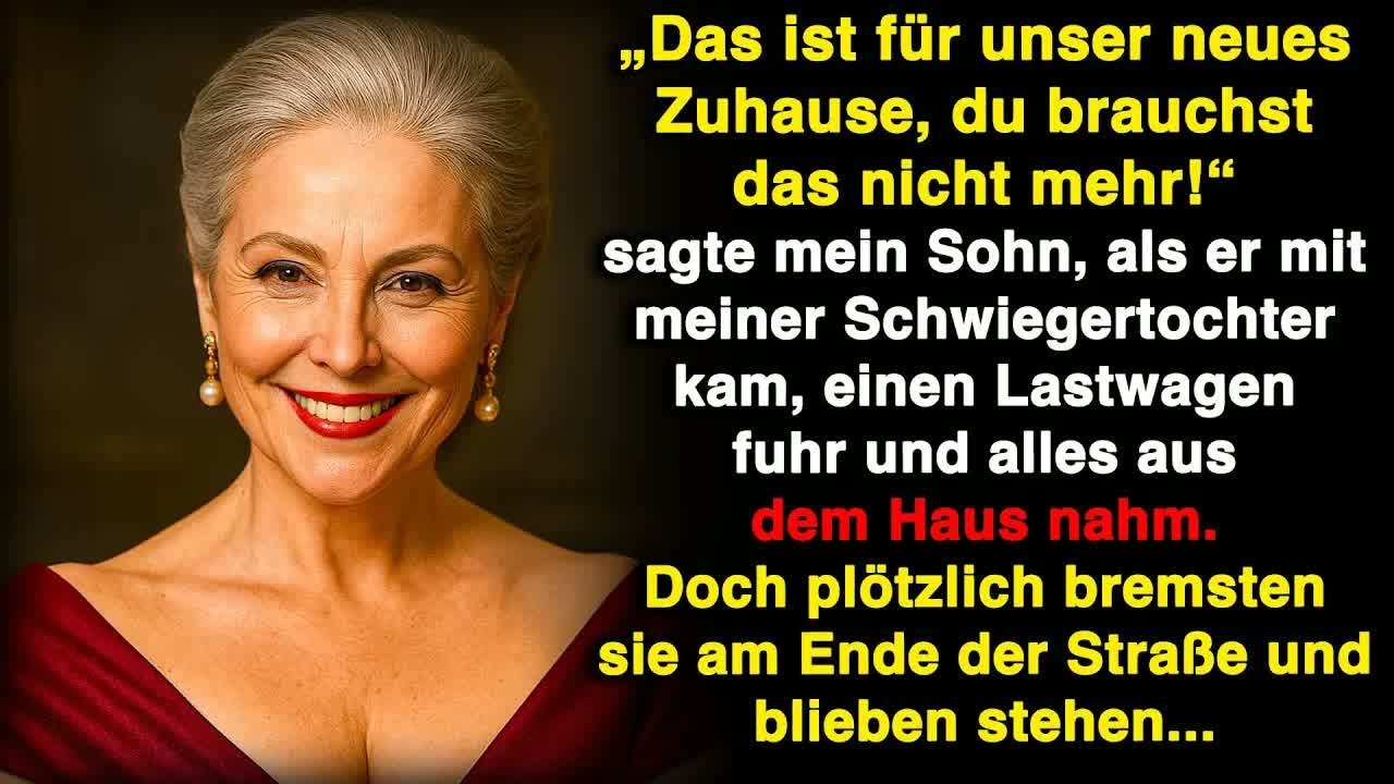 Mein Sohn und meine Schwiegertochter kamen mit einem Lastwagen und nahmen alle Geräte mit!