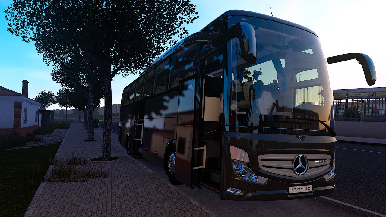 Realistic Bus Driving Experience - Mercedes New Travego - Ets 2  -1.57