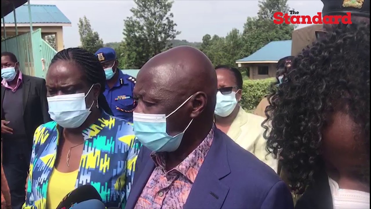 PSs visit Murang’a school for the hearing impaired to inspect measures put to curb spread of Covid