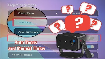 ❓#FAQ |  Gimbal A6 Projector: Auto Focus and Manual Focus Demo