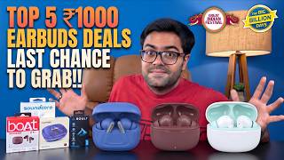 Top 5 Best Earbuds Under 1000 🔥 Best Budget Earbuds Deals 2026 ⚡🔥