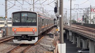 EF81+205系5000番台M8編成 ジャカルタ配給  新習志野駅到着