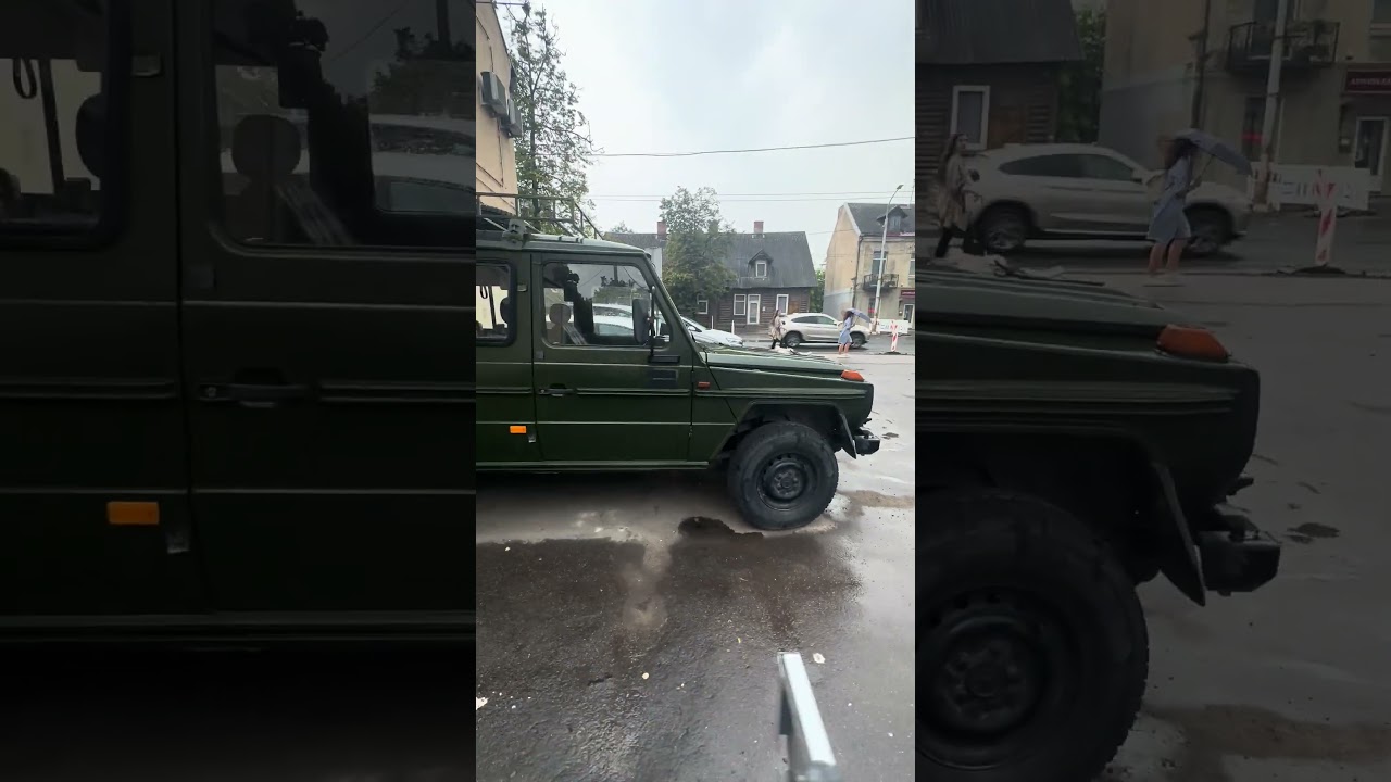 Армейский Mercedes G-Класс. Зеленый гелик для офроуда. Как вам? #carprofi_eu