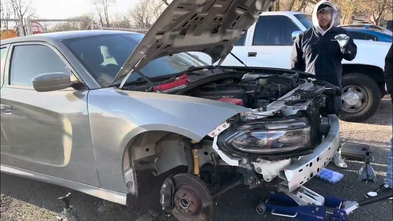PUTTING A FRONT BUMPER BACK ON TO MY SRT CHARGER YouTube