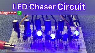 How to build a LED Chaser Circuit using Transistor on Breadboard
